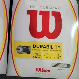 Wilson - WRZ943200 - NXT Duramax 16 Tennis Raquet String - Natural Color